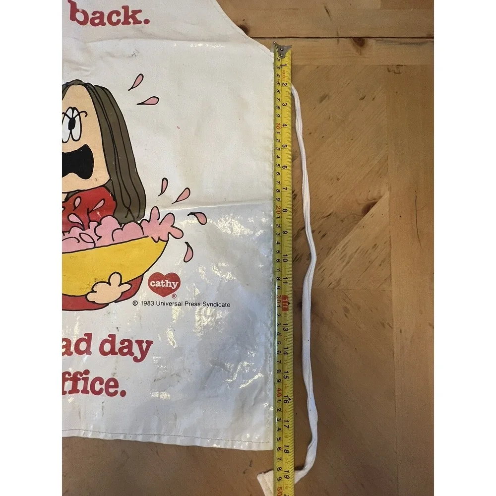 Cathy Cartoon Strip Cooking Apron Vintage 1983 Universal Press Syndicate